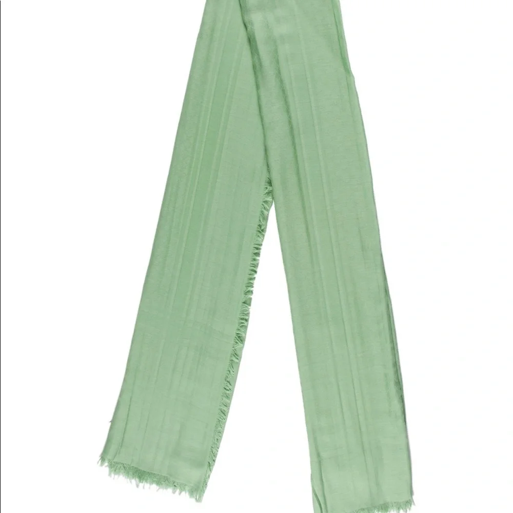 Gucci Light Green Silk Scarf